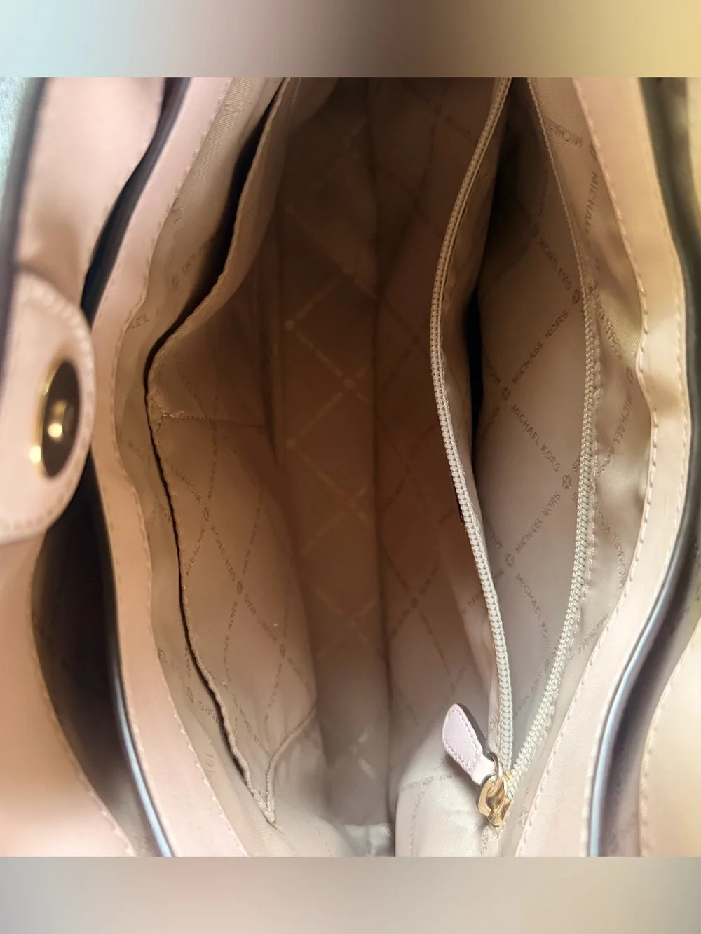 Michael Kors Blush Pink Signature Shoulder Tote